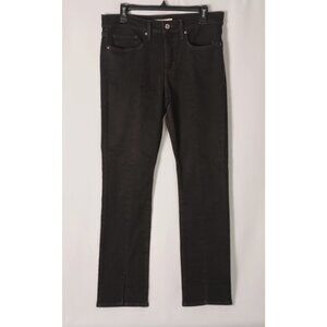 Levi’s 314 Shaping Skinny Jeans Womens 31 Black Front Seam Split Hem
